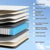 Clanmacy Matelas à ressorts ensachés Premium 7 zones Voir les images du produit 7