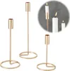 LS-LebenStil Vintage 3´er Set Metall Kerzenständer Gold Produktbild-Vorschau 1