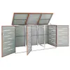 Mülltonnenbox Für 276,5X77,5X112,5 Cm Edelstahl: orange / 3 Produktbild-Vorschau 3