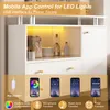 Flieks: Mobile bar moderno a LED con 2 ante scorrevoli in Anteprima dell’immagine prodotto 3