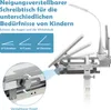COSTWAY Kinderschreibtisch Set mit Bücherständer, LED, Produktbild-Vorschau 6