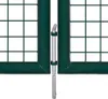 vidaXL Ocelová plotová brána 300x125 cm Zelená Náhled obrázku produktu 4