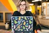 MuchoWow® Laptop Aufkleber Sticker Cover Schal - Handschuhe Produktbild-Vorschau 5