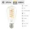 Eglo LED Spiral Filament Leuchtmittel Edison ST64 4W = 26W Produktbild-Vorschau 7
