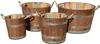 Kübel palisanderfarben lasiert aus Kastanienholz, 30 bis 60 Produktbild-Vorschau 4