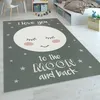 Kinderteppich Kinderzimmer Mädchen Sterne Niedlicher Mond Produktbild-Vorschau 1