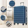 A blue suitcase with various features highlighted by callouts and text. Náhľad obrázku produktu