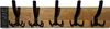 A wooden coat rack with black hooks and the word 'HOME' on the side. Produktbild-Vorschau