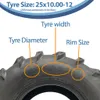 25x10.00-12 & 25x8.00-12 ATV- und Quad-Reifen, 6-lagig, Produktbild-Vorschau 4