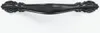 A black cabinet handle with ornate detailing. Náhľad obrázku produktu