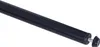 Close-up of the end of a black cylindrical object, likely a furniture leg, with a screw and a rubber foot attached. Produktbild-Vorschau