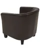 BELIANI Cocktailsessel Braun Kunstleder glänzend modern  Produktbild-Vorschau 8