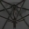 vidaXL Parasol avec éclairage LED Anthracite 200x211 cm Alu Voir les images du produit 3