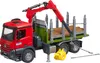 BRUDER MB Arocs Holztransport LKW mit Ladekran, Greifer und Produktbild-Vorschau 4