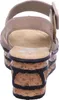 Rieker Damen-Wedges-Sandalette mit Keilabsatz Beige-Braun, Produktbild-Vorschau 24