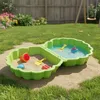 Paradiso Toys sandkasten mit Deckel Schelp 87 x 78 x 18 cm Produktbild-Vorschau 8