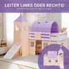 Homestyle4u Hochbett 90x200 Kinder Weiß Rutsche mit Tunnel Produktbild-Vorschau 5