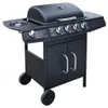 vidaXL Barbecue à gaz 4+1 flammes noir Voir les images du produit 1