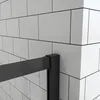 B.80x80cm x H.195cm Eckig Duschkabinen Schiebetür schwarze Produktbild-Vorschau 4
