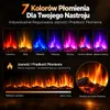HOMAVO Szary kominek elektryczny 18 cali z szafką 900 Podgląd zdjęcia produktu 3