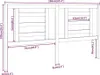 Kopfteil 166x4x100 cm Massivholz Kiefer Produktbild-Vorschau 6