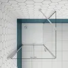 90x76cm 195cm 6mm Duschkabine Duschtür Nano Glas Falttür Produktbild-Vorschau 3