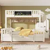 Etagenbett für 3 Kinder 90x200 & 140x200 cm ,mit Produktbild-Vorschau 7