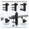 Sekey Sonnenschirm 200 x 125 cm Rechteckig Balkonschirm mit Produktbild-Vorschau 5