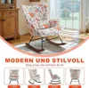 HomeMiYN Schaukelstuhl, Metallrahmen, Holzsockel, Produktbild-Vorschau 6
