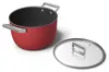 Smeg CKFC2611RDM Kochtopf Set Schwarz, Rot Aluminium, Produktbild-Vorschau 18