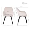 HOMAVO Chaises de salle à manger (lot de 4) | Chaise de Voir les images du produit 3