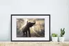 MuchoWow® MuchoWow® Gerahmtes Poster Elefant mit Person in Produktbild-Vorschau 4