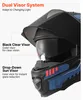 Casque moto pliable SucceBuy avec double écran, taille M, Voir les images du produit 5
