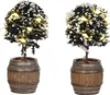 LUVILLE - Buxus Tree In A Barrel (2 Pieces) Produktbild-Vorschau 1