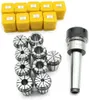 9x Zestaw tulei zaciskowych 2-20mm ER32 MT3 M12 Precyzyjny Podgląd zdjęcia produktu 2
