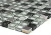 Mosaikfliese Transluzent Edelstahl silber schwarz Produktbild-Vorschau 3