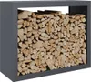 vidaXL Rastrelliera per legna da ardere antracite 100x40x80 Anteprima dell’immagine prodotto 3