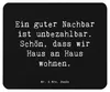 Mr. & Mrs. Panda Mouse Pad Spruch Guter Nachbar - Schwarz - Produktbild-Vorschau 1