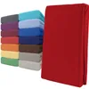 Spannbettlaken Jersey 140-160x200 Rot 100% Baumwolle Produktbild-Vorschau 1