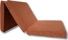 A brown folding mattress shown from a diagonal angle. Anteprima dell’immagine prodotto