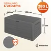 CASARIA® Baule da Giardino XXL 280L Effetto Legno Anteprima dell’immagine prodotto 6