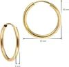 trendor 15174 Damen-Ohrringe Gold 333 / 8K Creolen Breite 2 mm Ø 20 mm 4 Produktbild-Vorschau