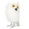 Künstliche Eulen-Vogelfigur aus weißem Schaumstoff, Produktbild-Vorschau 1