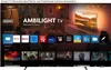 A smart TV interface displaying various apps and content. Produktbild-Vorschau