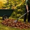 Metallener Gartenrechen, fächerförmig, für Laub und Gras, Produktbild-Vorschau 5