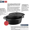 KELA Litinový pekáč s víkem Calida 36x29 cm černý KL-12474 Náhled obrázku produktu 9