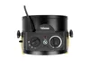 A black and yellow industrial heater with control knobs and a power indicator light. Produktbild-Vorschau