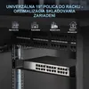 Extralink policová doska 1U 250 mm do rack skrine, čierna Náhľad obrázku produktu 5