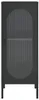 vidaXL Sideboard Schwarz 40x35x105 cm Glas und Stahl Produktbild-Vorschau 6