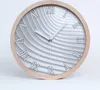 Holzuhr 25fi cm wanduhr - weiße Spitzen - abstrakte Linien Produktbild-Vorschau 1